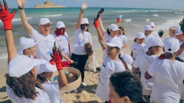 Beach clean in Tunisia