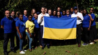 Ukraine Support - EU Del Zambia Group Photo
