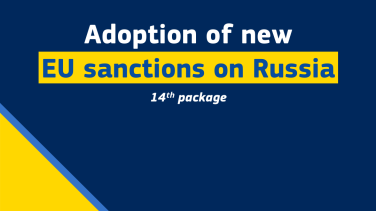 Adoption of new EU sanctions on Russia