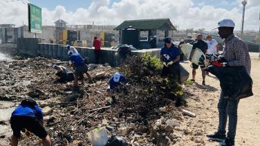 EUCAP members cleaning beach on EU Green Week (https://environment.ec.europa.eu/news/eu-green-week-2023-delivering-net-zero-world-2023-06-05_en)