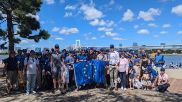 EUBeachCleanup2024 in OdaibaOdaiba