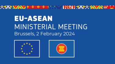 banner EU-ASEAN Ministerial meeting February 2024