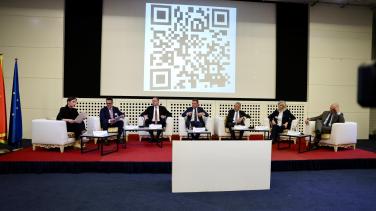 Participants of the panel discussion sitting