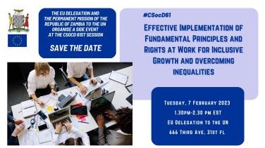 7 February 2023 - CSoCD61 Side Event on Fundamental Principles and Rights at Work