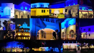 Embajadas Europeas en Cuba se iluminan en solidaridad con Ucrania.JPG