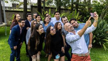 Jóvenes salvadoreños becados con Erasmus+
