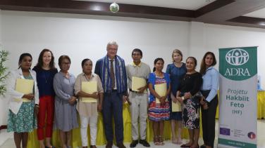 The EU Ambassador to Timor-Leste among awarded focused women organisations 