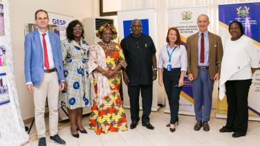 Mr. Massimo Mina, EU Head of Cooperation in Ghana with other dignitaries in a group photo after the closing event.
