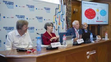 Speakers: Giorgio Anselmi (European Federalist Movement), Guy Verhofstadt (Co-Chair of the Conference of the Future of Europe), Josep Borrell. Moderator: Anna Terrón (Directora, FIIAP)