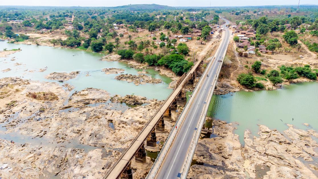 The Sewa Bridge along the Bandajuma - Liberia Highway