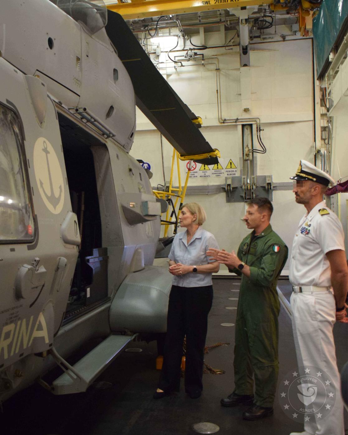 The EU Ambassador to Djibouti Visits the ASPIDES’ Italian Naval Unit ITS CAIO DUILIO