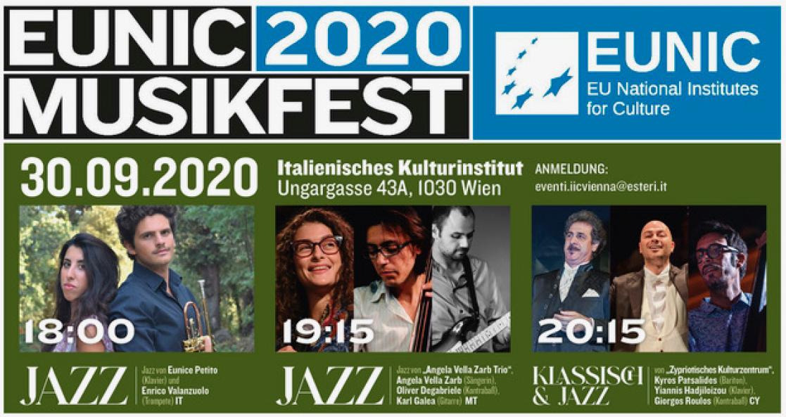 Banner EUNIC 2020 Musikfest EUNIC