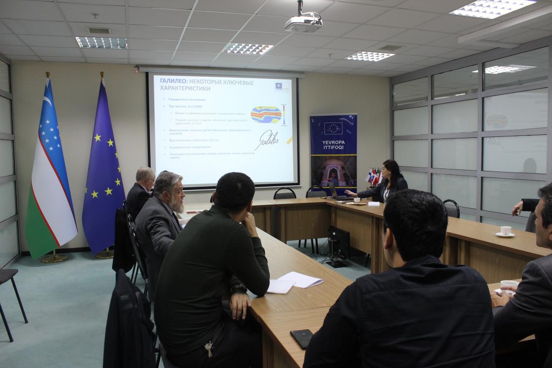 Presentation of the European Global Navigation Satellite Systems, Galileo and EGNOS, at the Delegation of the European Union to Uzbekistan