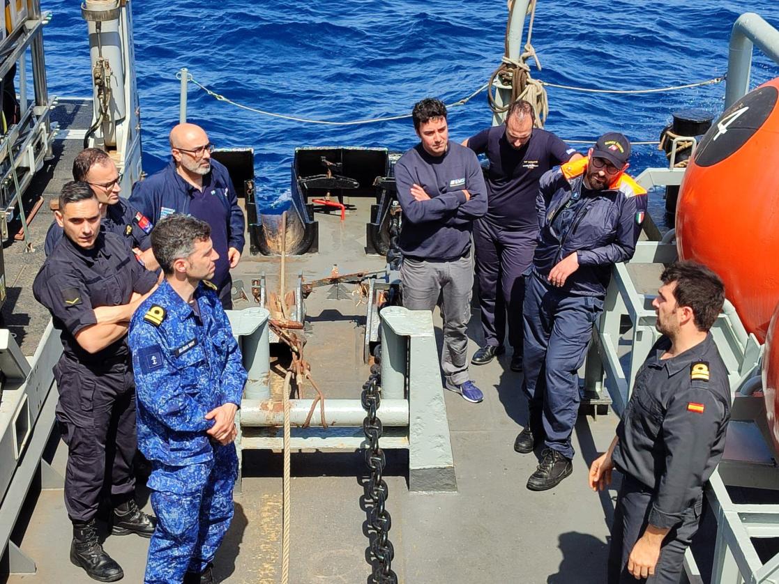 Crew on board vessels at sea