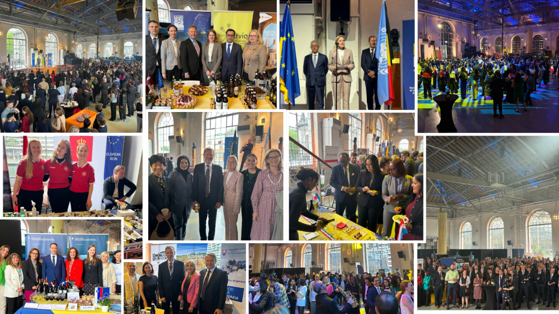 Photo collage of the Europe Day
