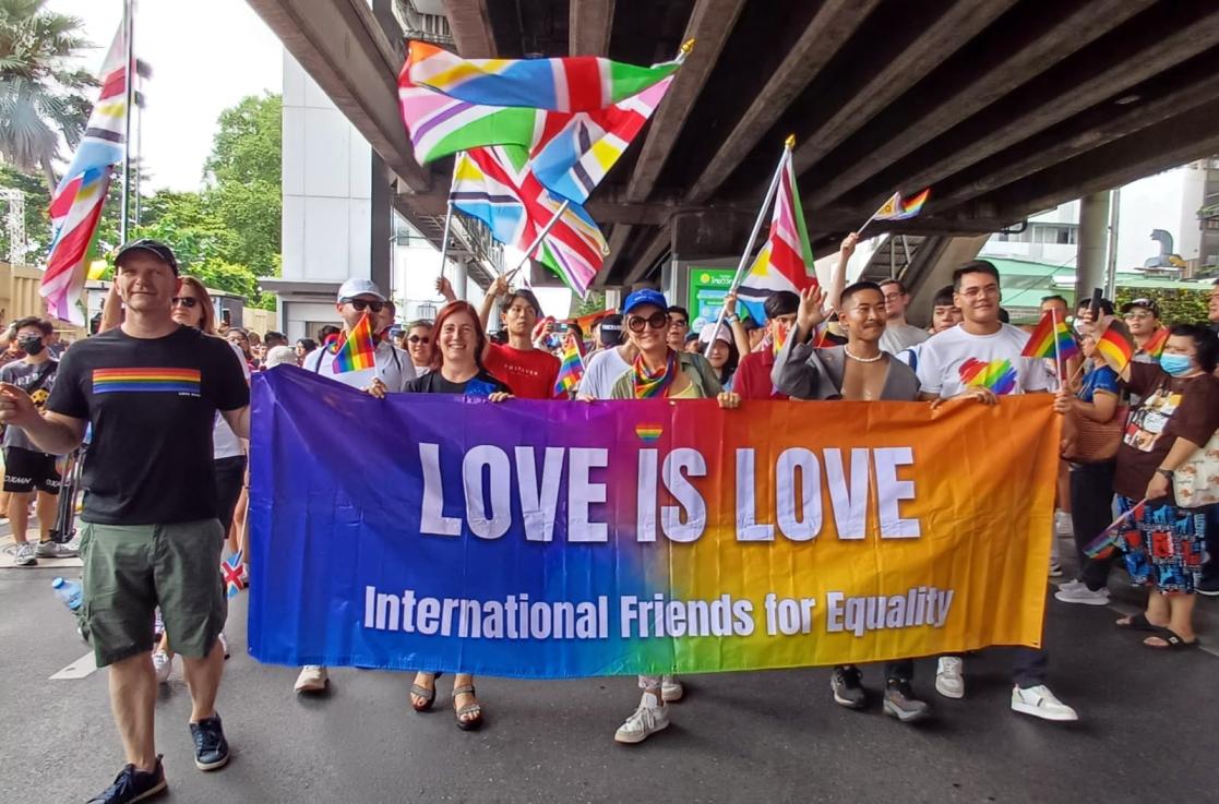 EU staff attending Pride Paraed 2024 in Bangkok