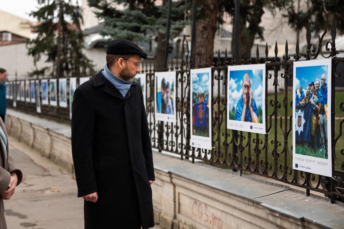 EU Ambassador visiting the photo exhibition