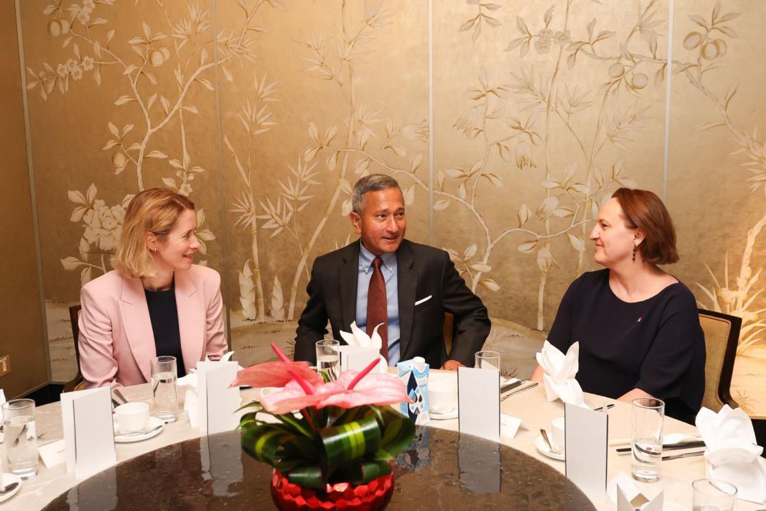 HR/VP Kaja Kallas meets Singapore FM Vivian Balakrishnan