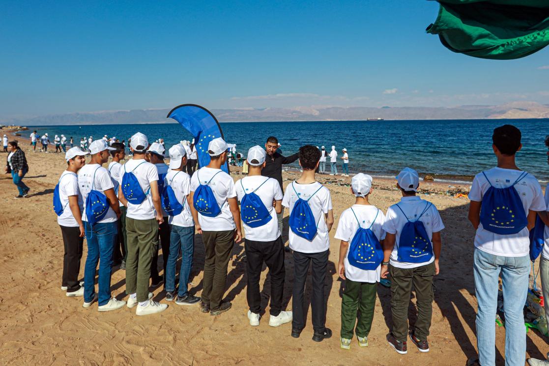 EU Beach Clean up in Jordan