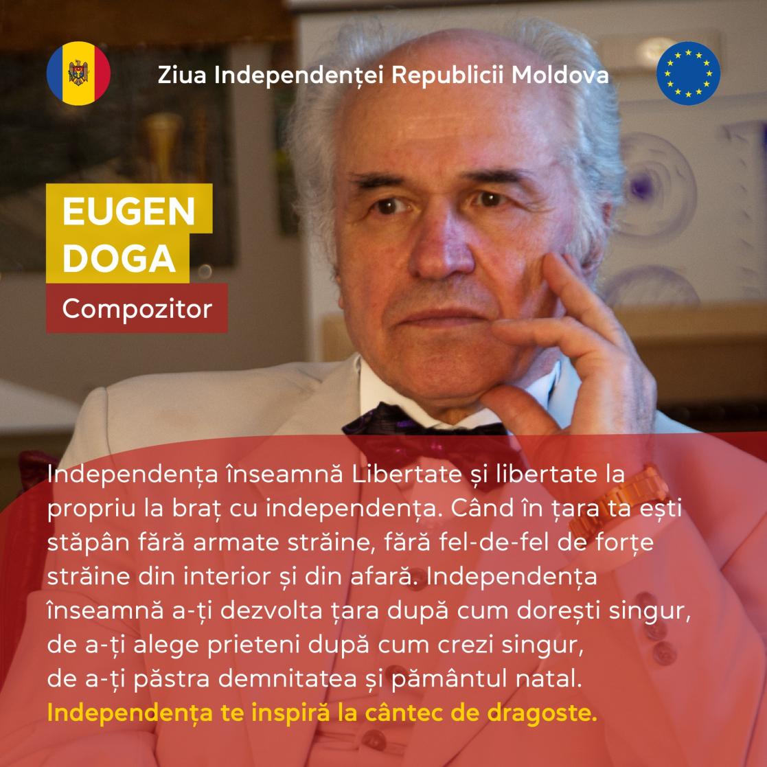 Quotation from a person named Eugen Doga
