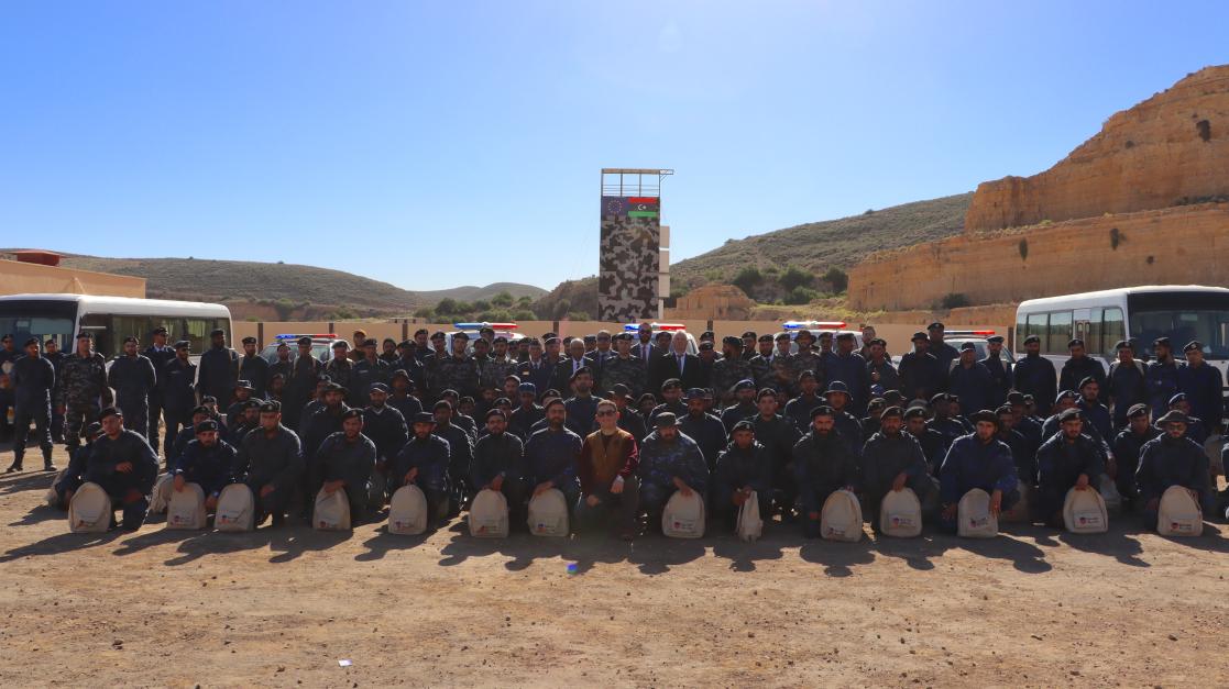 EULINK RAWABET Handover Ceremony at Nighaza Training Institute, Libya, 14 December 2022