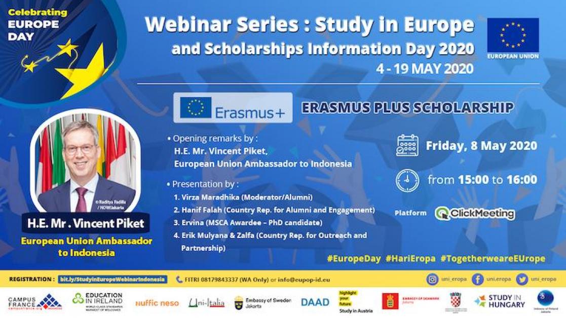 Webinar Series #4 - Erasmus Plus Scholarship (Friday, 8 May 2020)