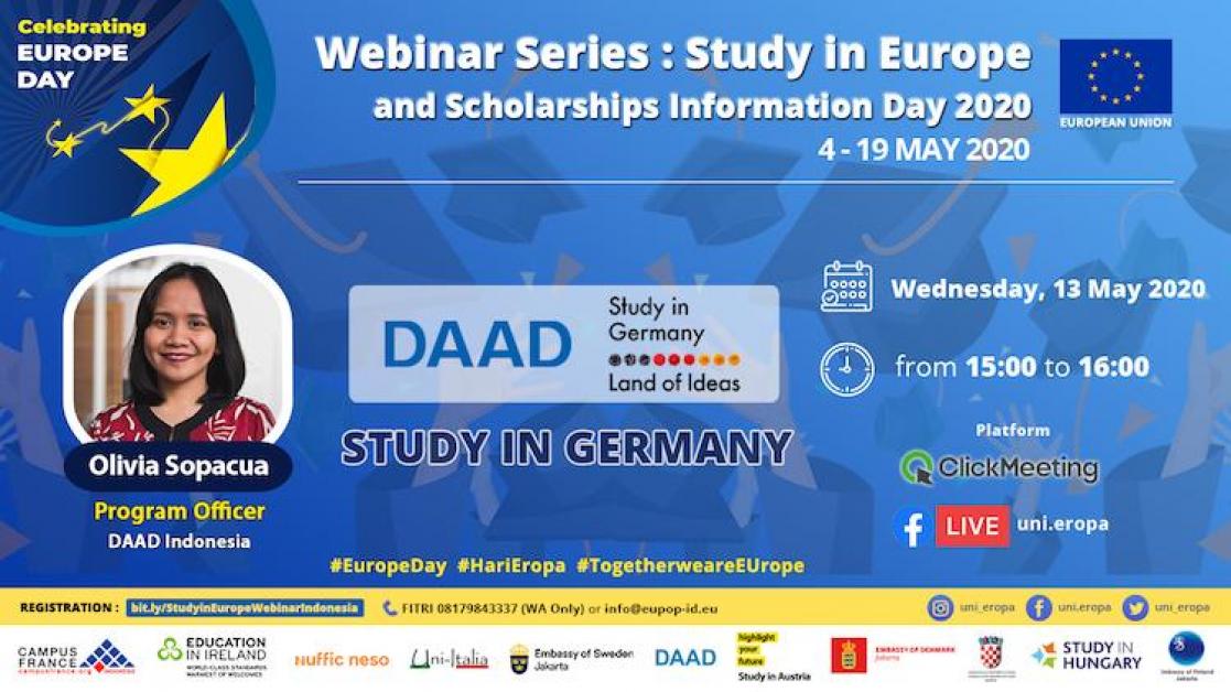 Webinar Series #7 - Study in Germany (Wednesday, 13 May 2020)