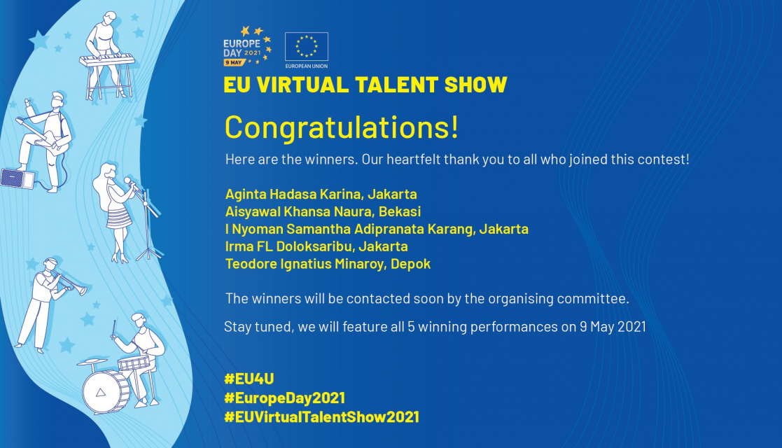 EU virtual talent show winners