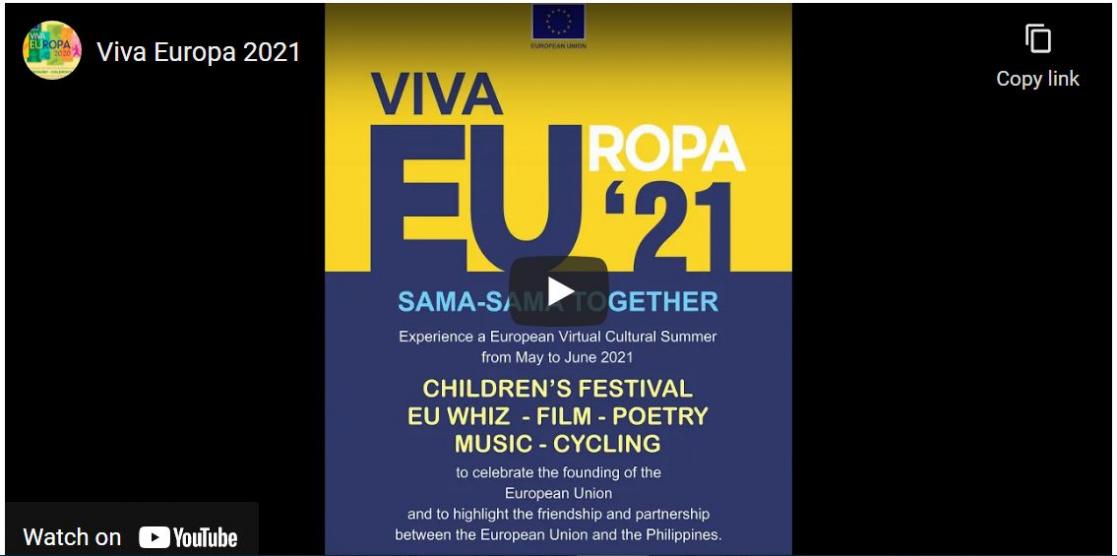Thumbnail from Youtube regarding Viva Europa 21 event