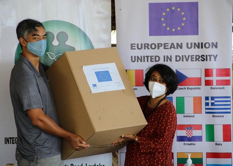 EU Provides Reusable Masks and Hand Sanitizers for West Communities