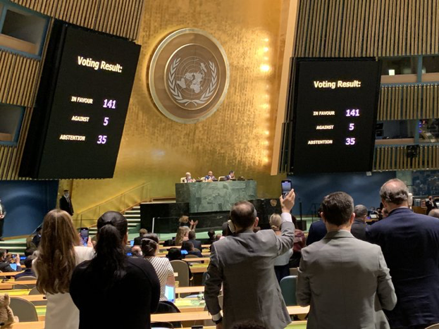 UN General Assembly demands Russian Federation withdraw all