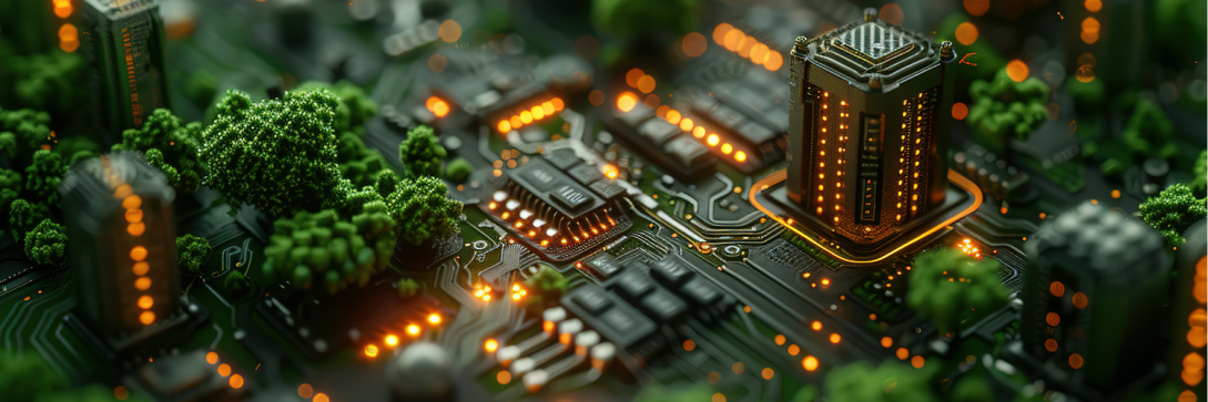Simulated map of AI factories