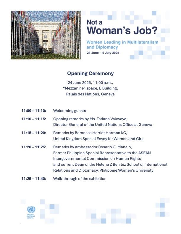 Programme - Not a Woman's Job 2025