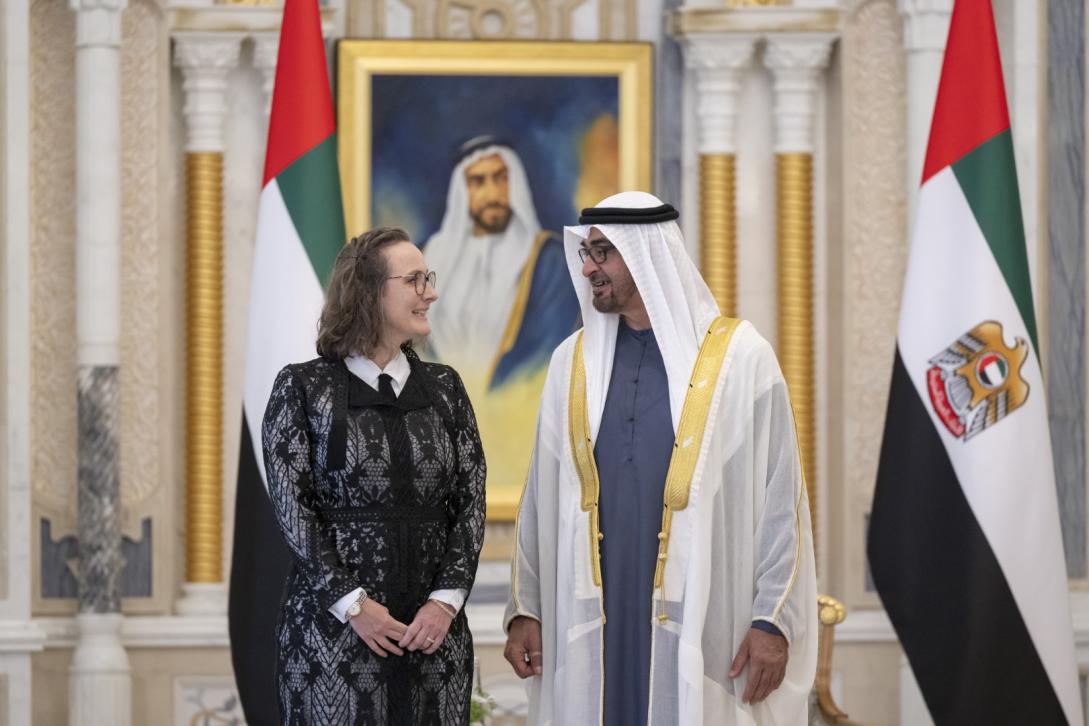 EU Ambassador Lucie Berger Presents Credentials to UAE President
