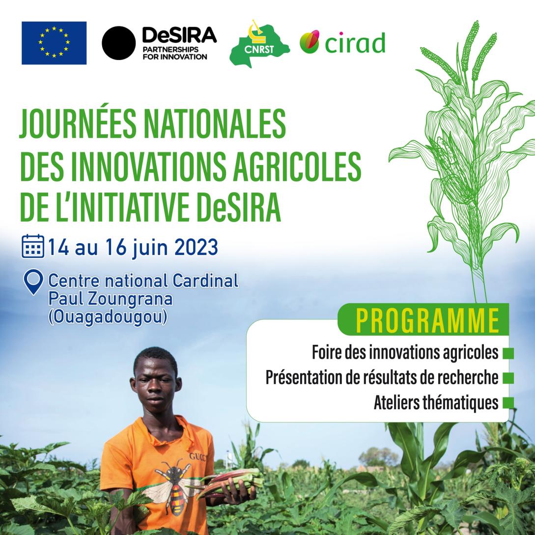 Journées nationales des innovations agricoles de l’initiative DeSIRA