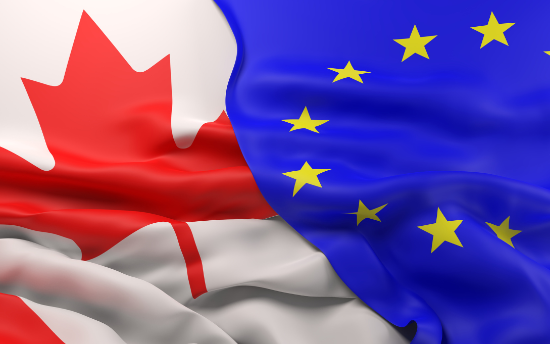 Canada-EU flags