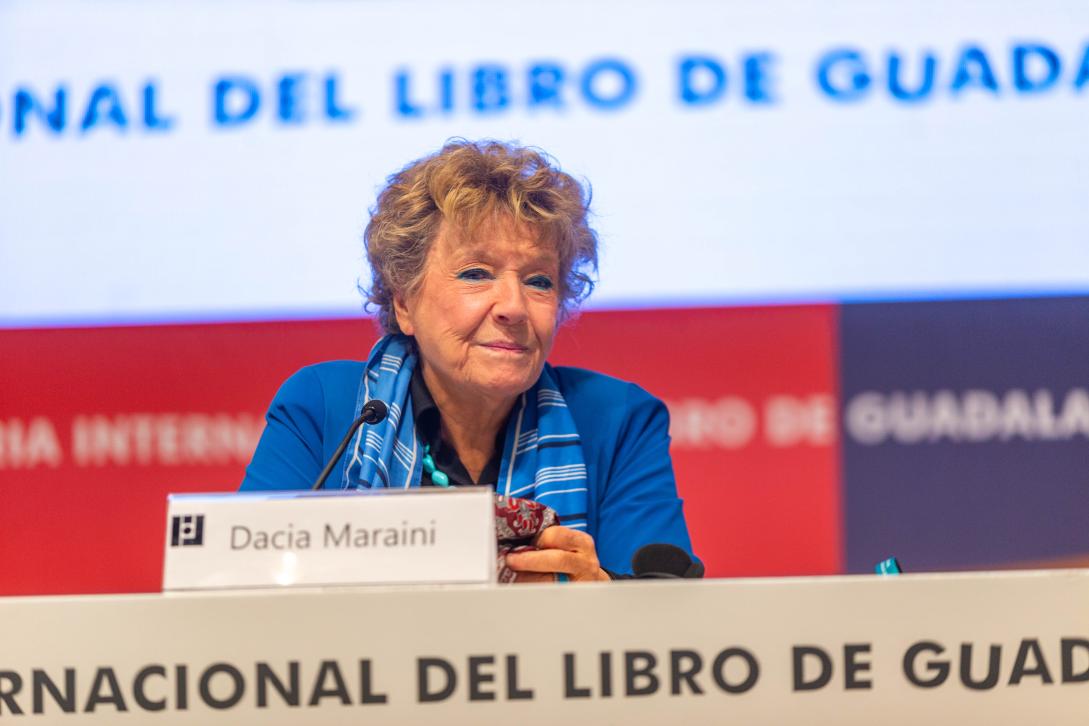 Italian writer Dacia Maraini at FIL Guadalajara 2023 