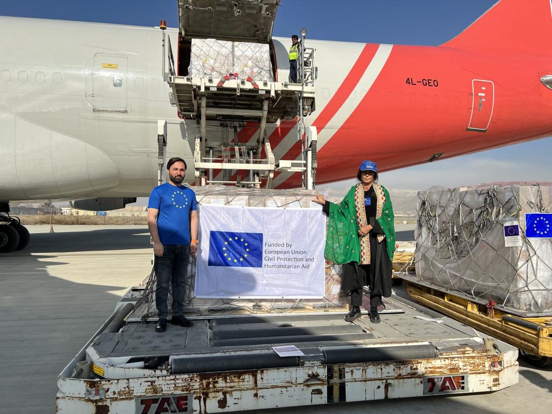 EU Humanitarian Air Bridge flight to Afghanistan