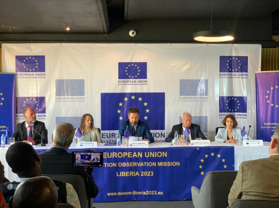 EU EOM Liberia 2023 Deputy Chief Observer Jarek Domanski Preliminary Statement run-off