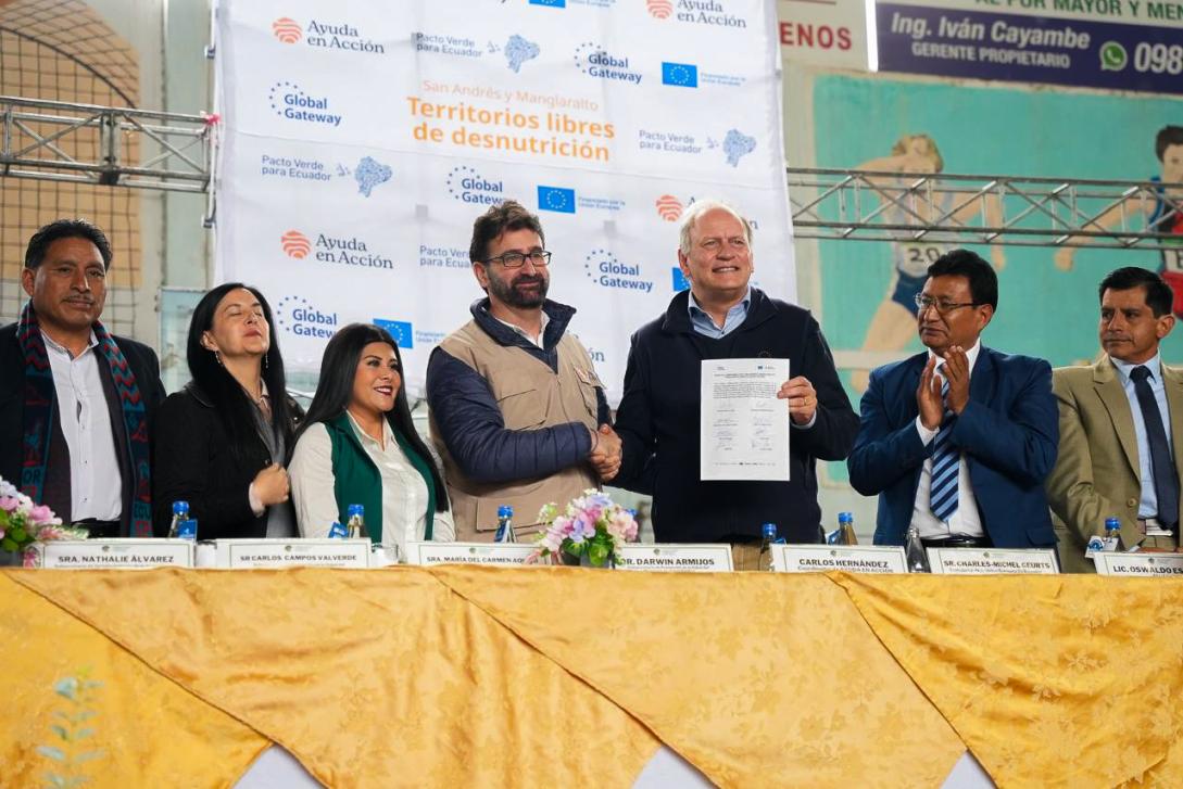 San Andrés y Manglaralto se convertirán en territorios libres de desnutrición en Ecuador