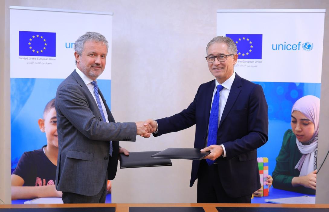 EU head of Cooperation and UNICEF