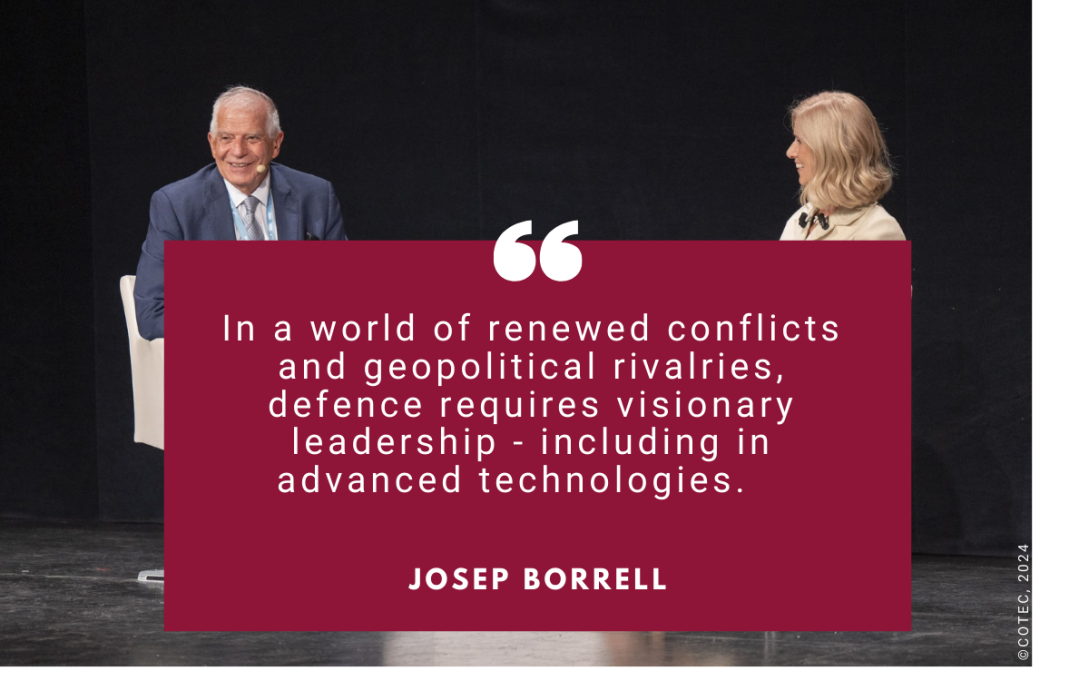 HRVP Josep Borell with Cristina Garmendia, Chairwoman of COTEC Foundation