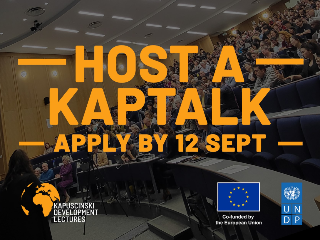 Kapuscinski Lectures - call for applications