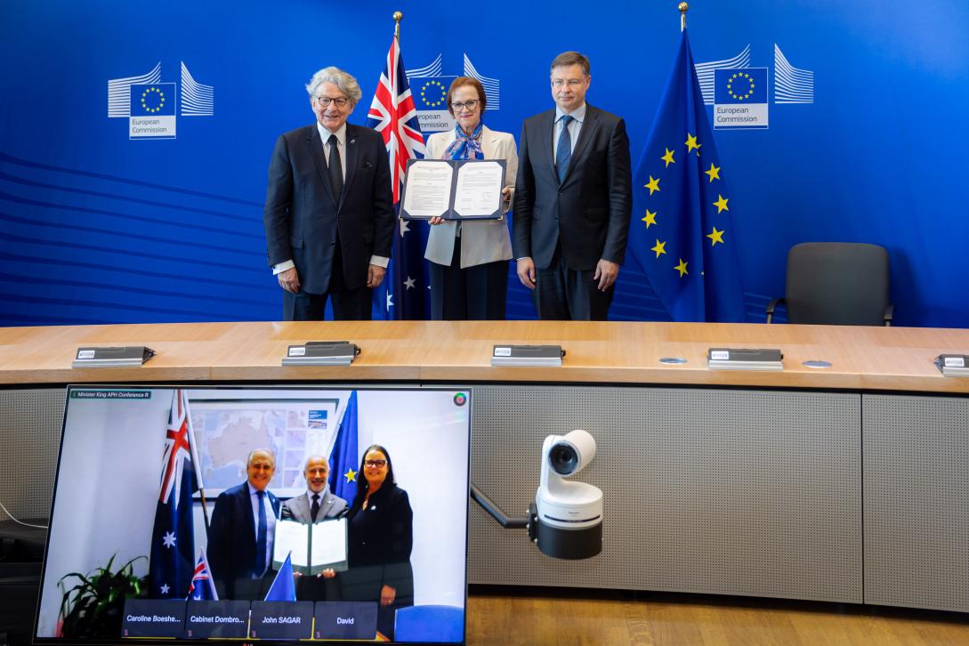 Signing ceremony of the EU-Australia Strategic Partnership on Critical Raw Materials