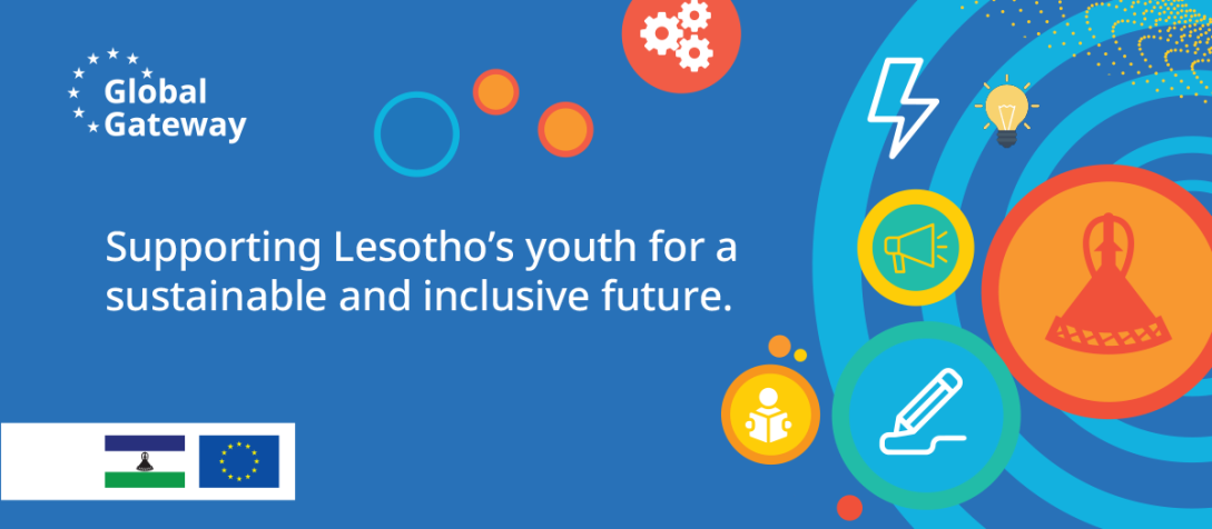 Poster for the EU and Youth in Lesotho