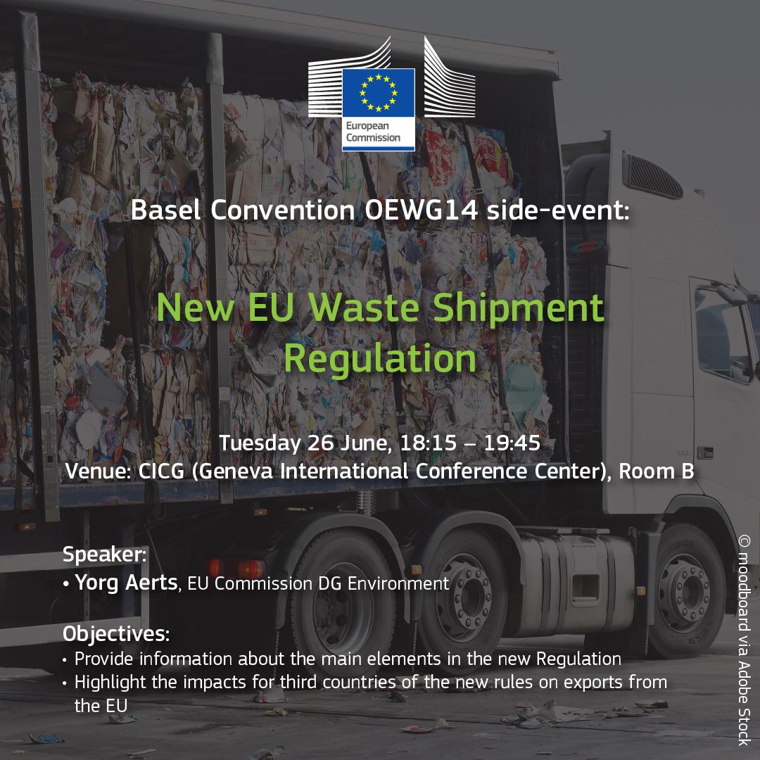 Flyer of the side event 'New EU Waste Shipment Regulation'