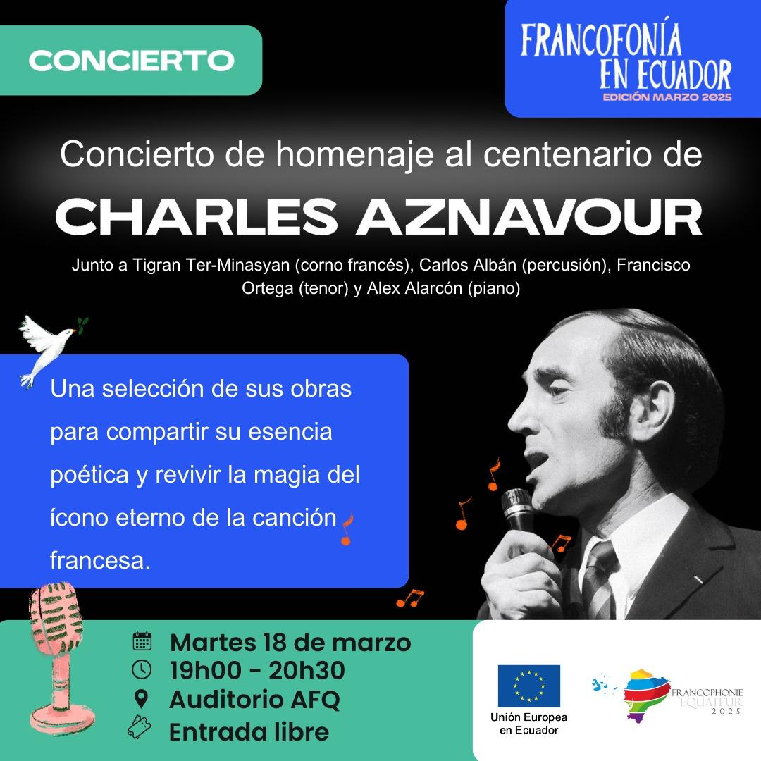 Concerto homenaje centenario Charles Aznavour