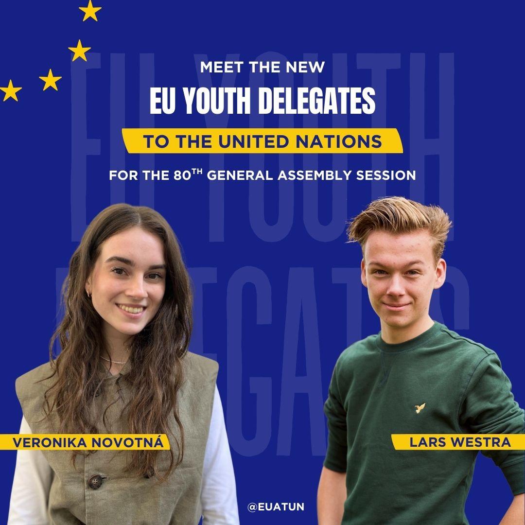 EU Youth Delegates Veronika and Lars
