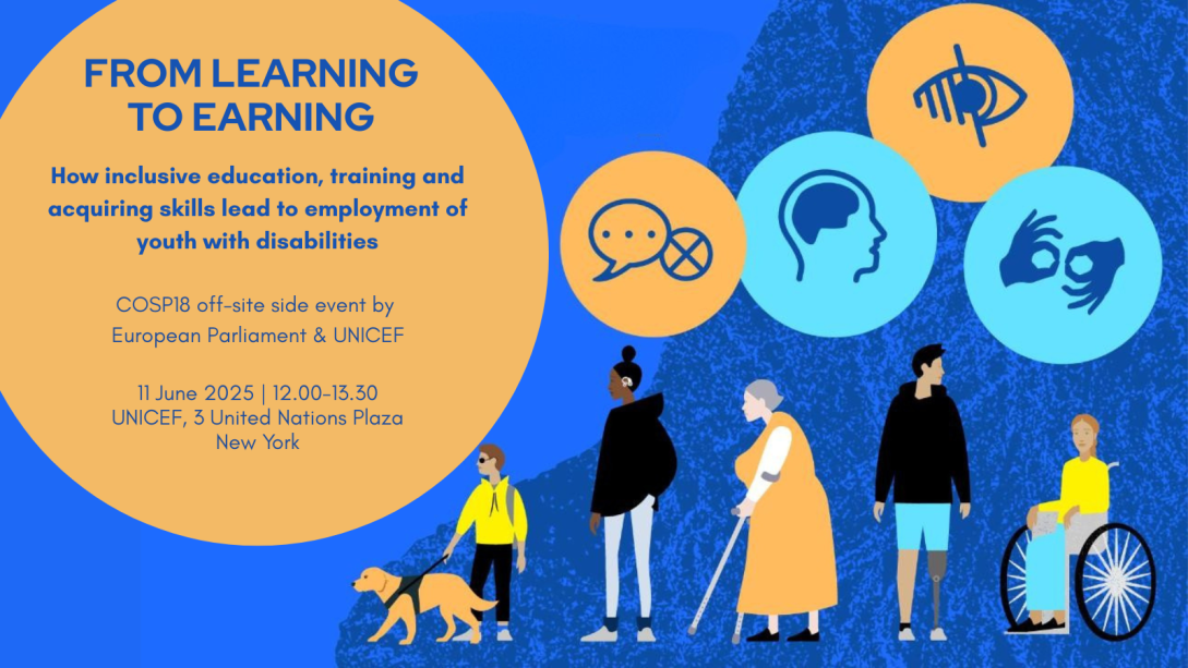 11 June 2025, EU Parliament -UNICEF side event on employment of youth with disabilities