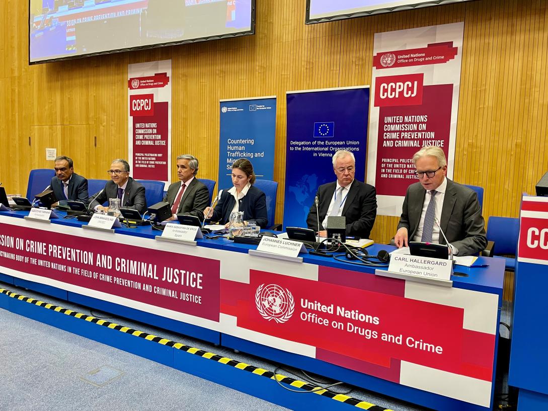 Photo EU Side Event at CCPCJ34 - Smuggling of migrants in the digital era